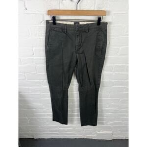 J. Crew Men's Broken in Chino Pants Mid Rise Straight Leg Gray Size 29/32